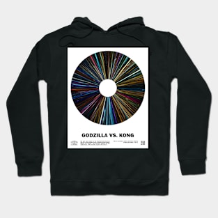 minimal_God.zilla vs Kong Warp Barcode Movie Hoodie